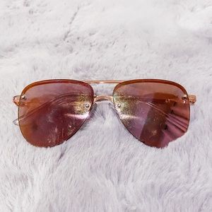 rose gold aviator sunglasses